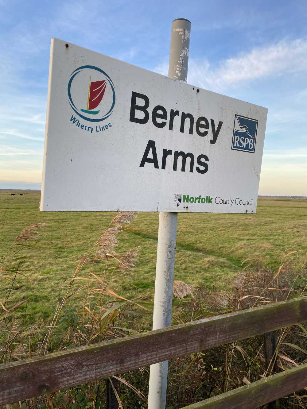 Berney Arms Station sign