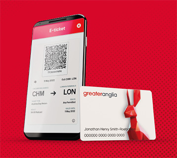 Greater Anglia e-ticket and Smartcard