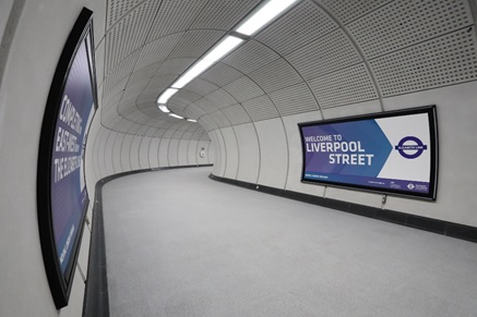 London Liverpool Street tunnel walkway