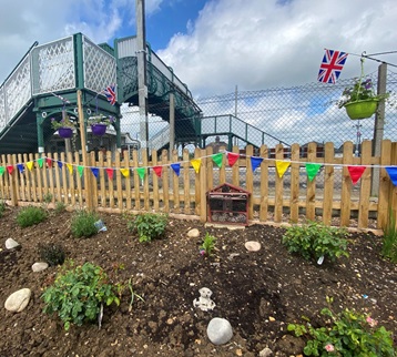 Rayleigh station's new garden