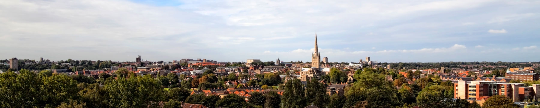 Great views of Norwich Cathedral and the surrounding city