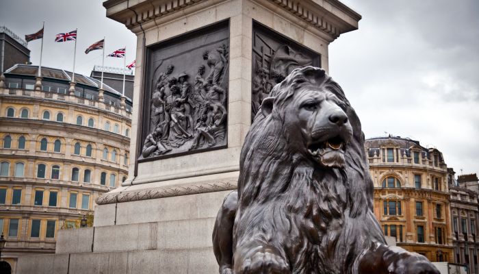 Trafalgar Square in London