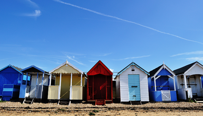 Beach huts in Southend