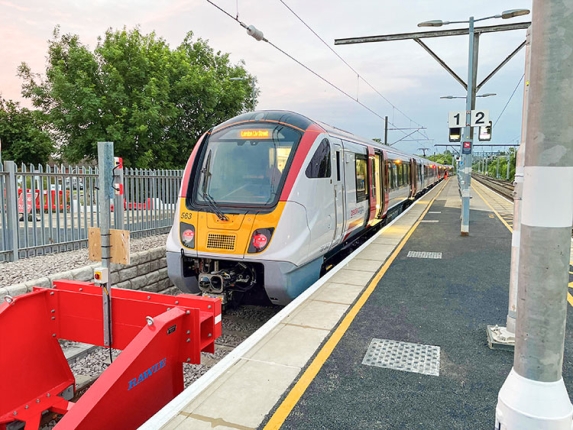 First Alstom class 720 train at Wickford Station