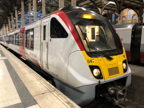 The first ever class 720 to run from London Liverpool Street Station