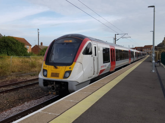 One of Greater Anglia's new Class 720 trains at Harwich Town