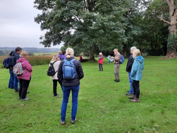 Group of people taking part in one of the Bures walk groups
