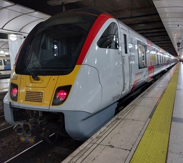 Greater Anglia train at London Liverpool Street station