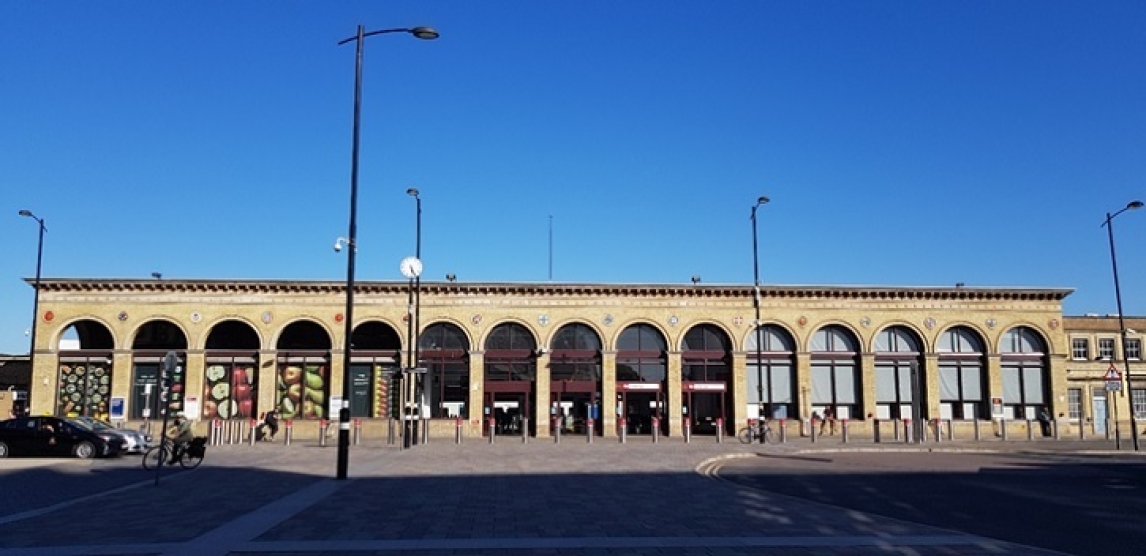 Exterior of Cambridge station