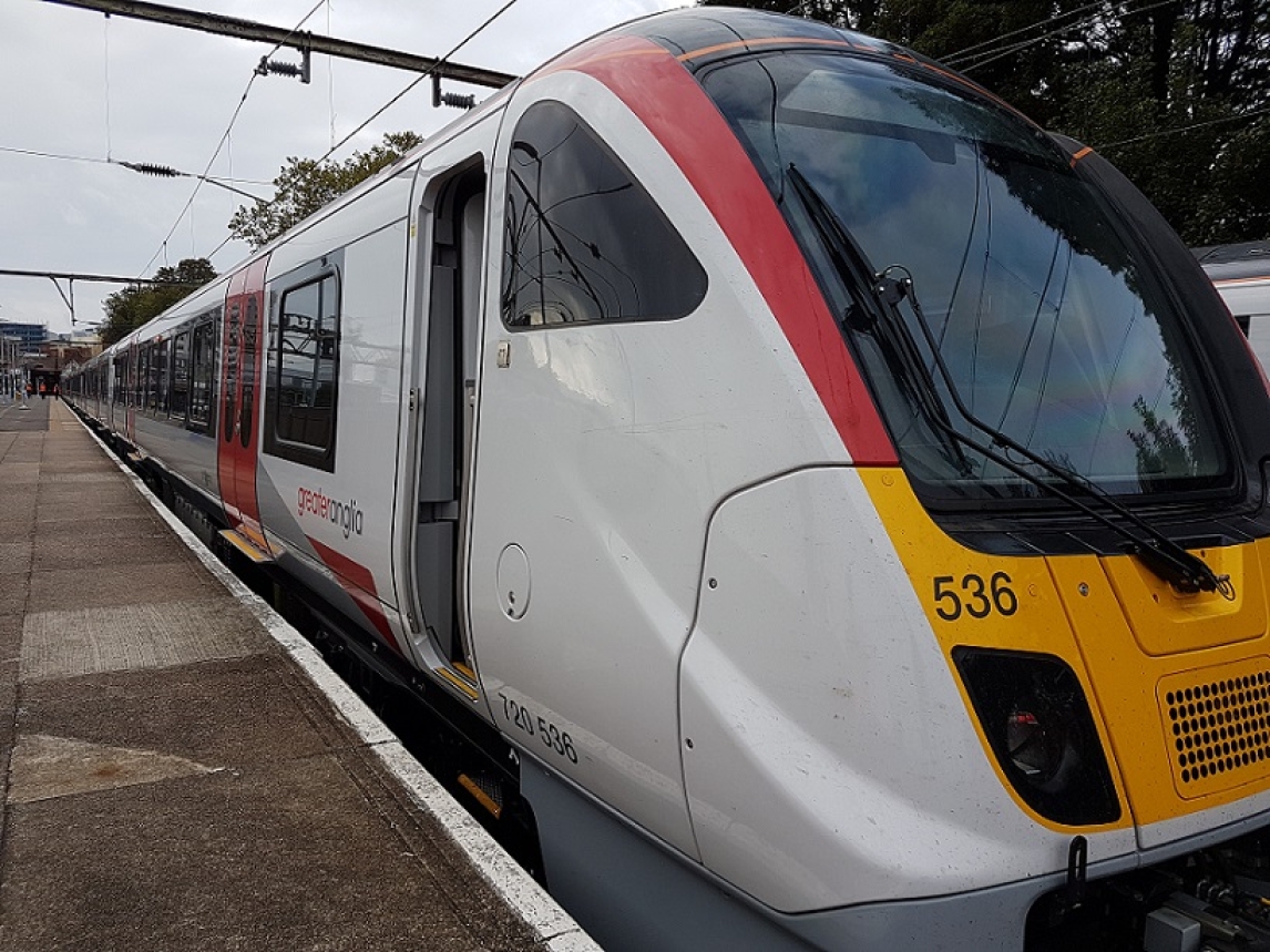 One of Greater Anglia's new Alstom trains 