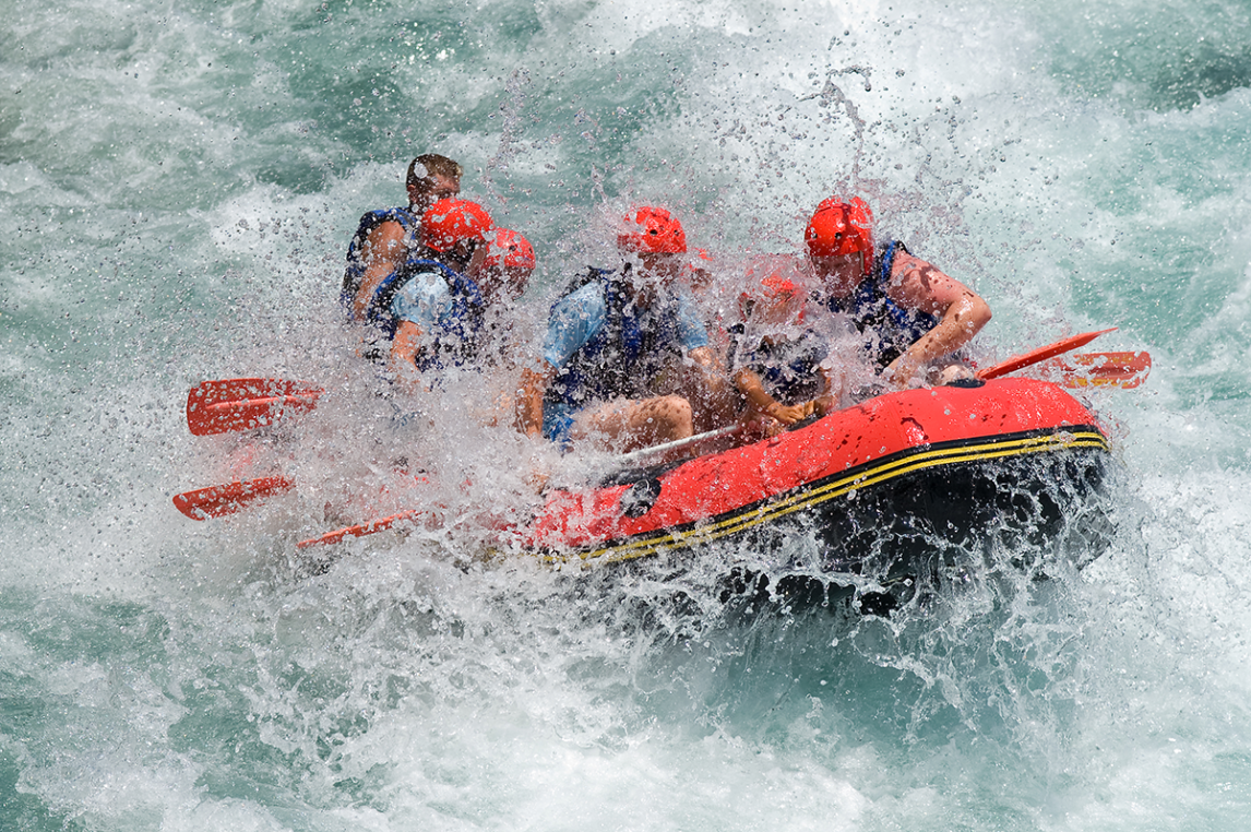 Whitewater rafting at Lee Valley