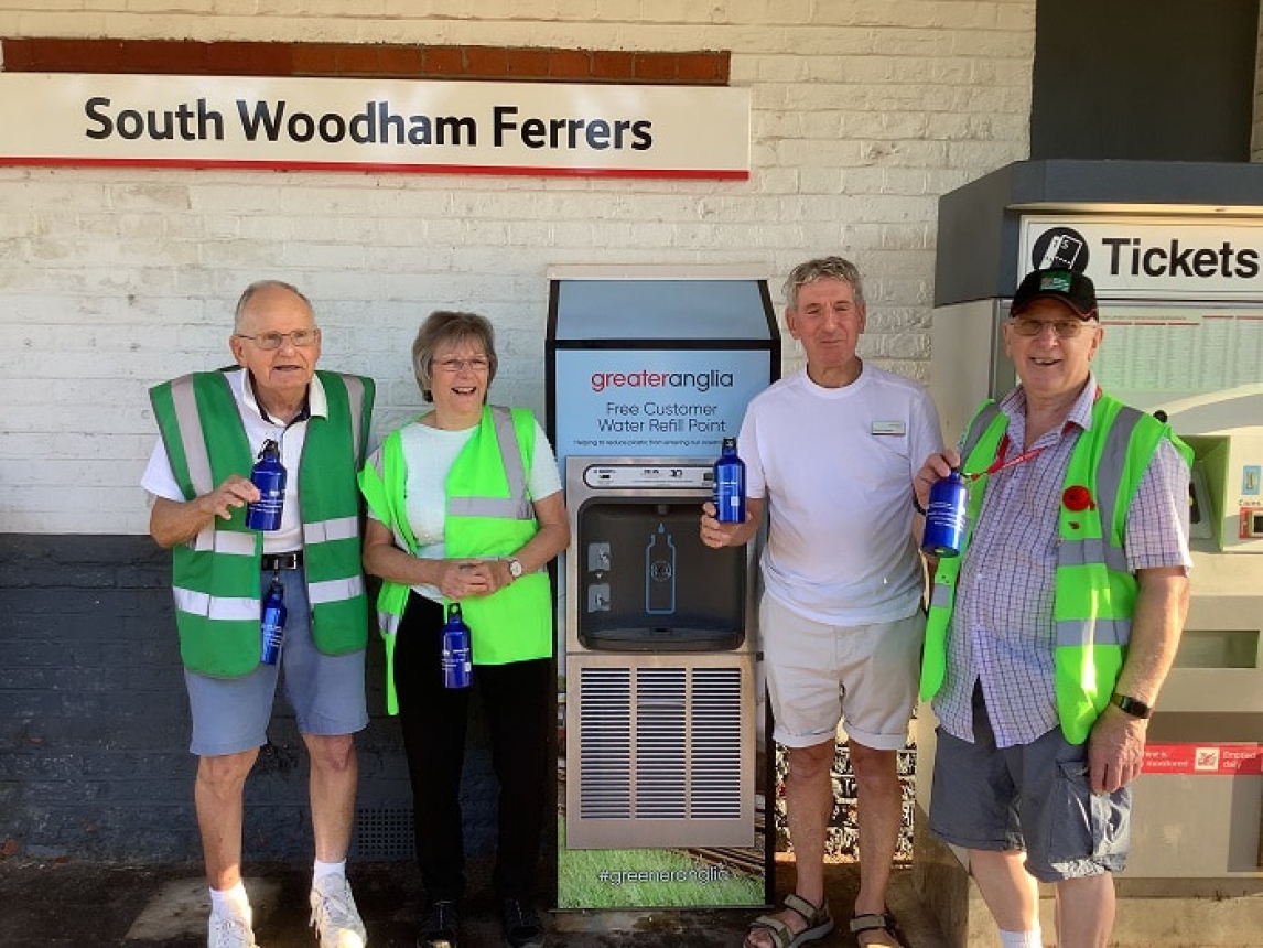Bottle giveaway at South Woodham Ferres