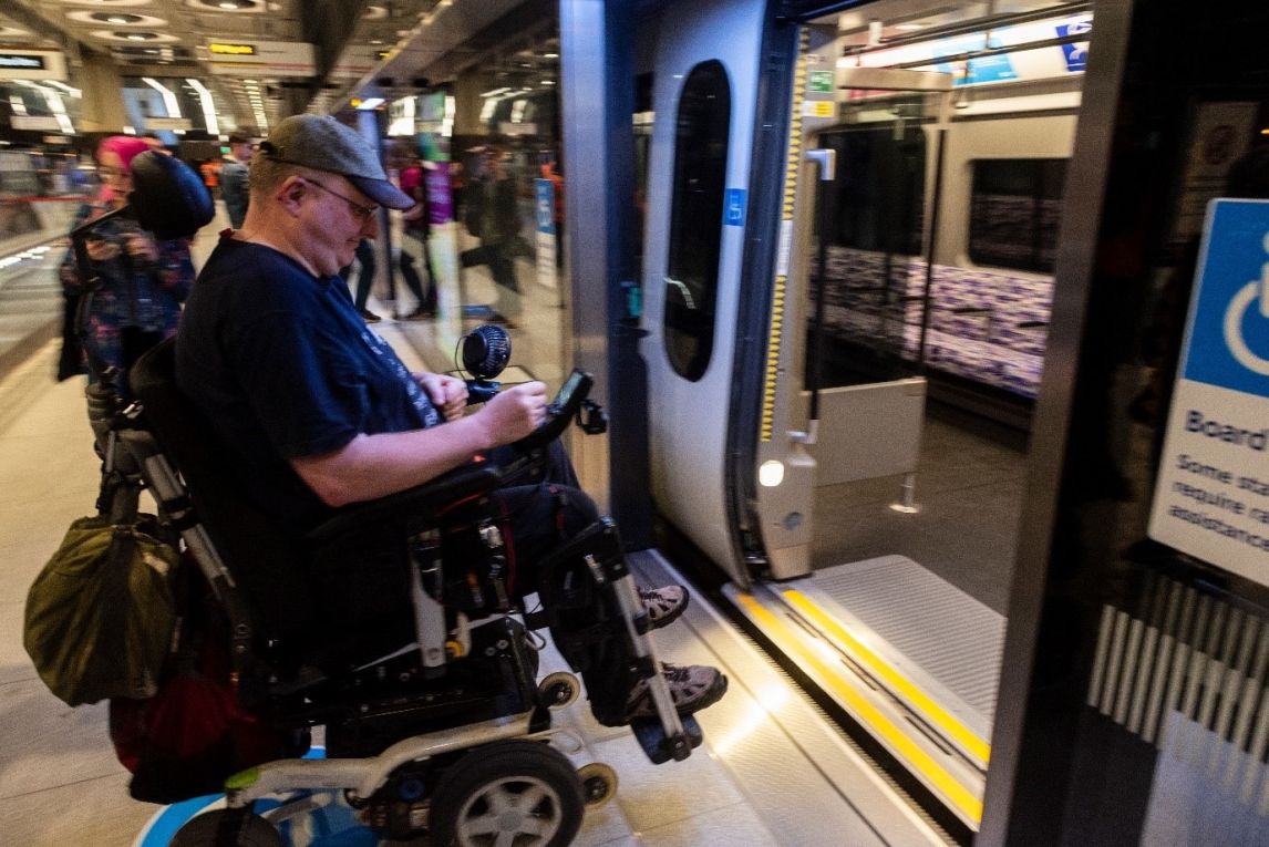 Wheelchair access on the elizabeth line