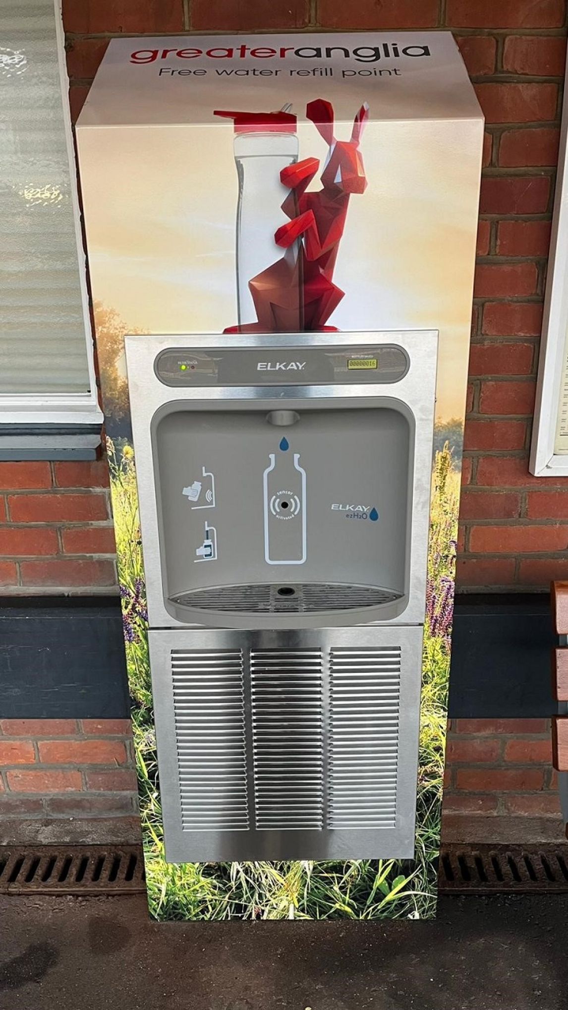 Greater Anglia water refill point