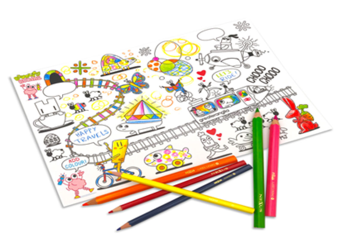 Above: Bouncing Brains Colouring Book