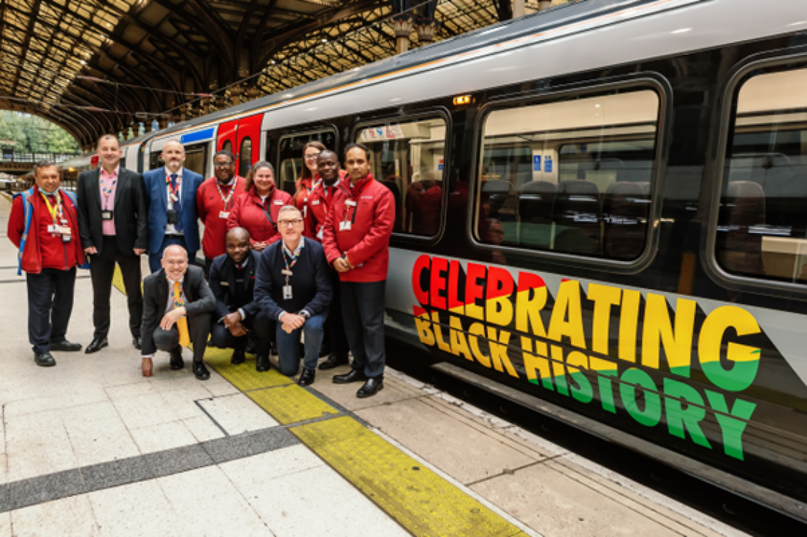 Greater Anglia colleagues celebrated the launch of the livery