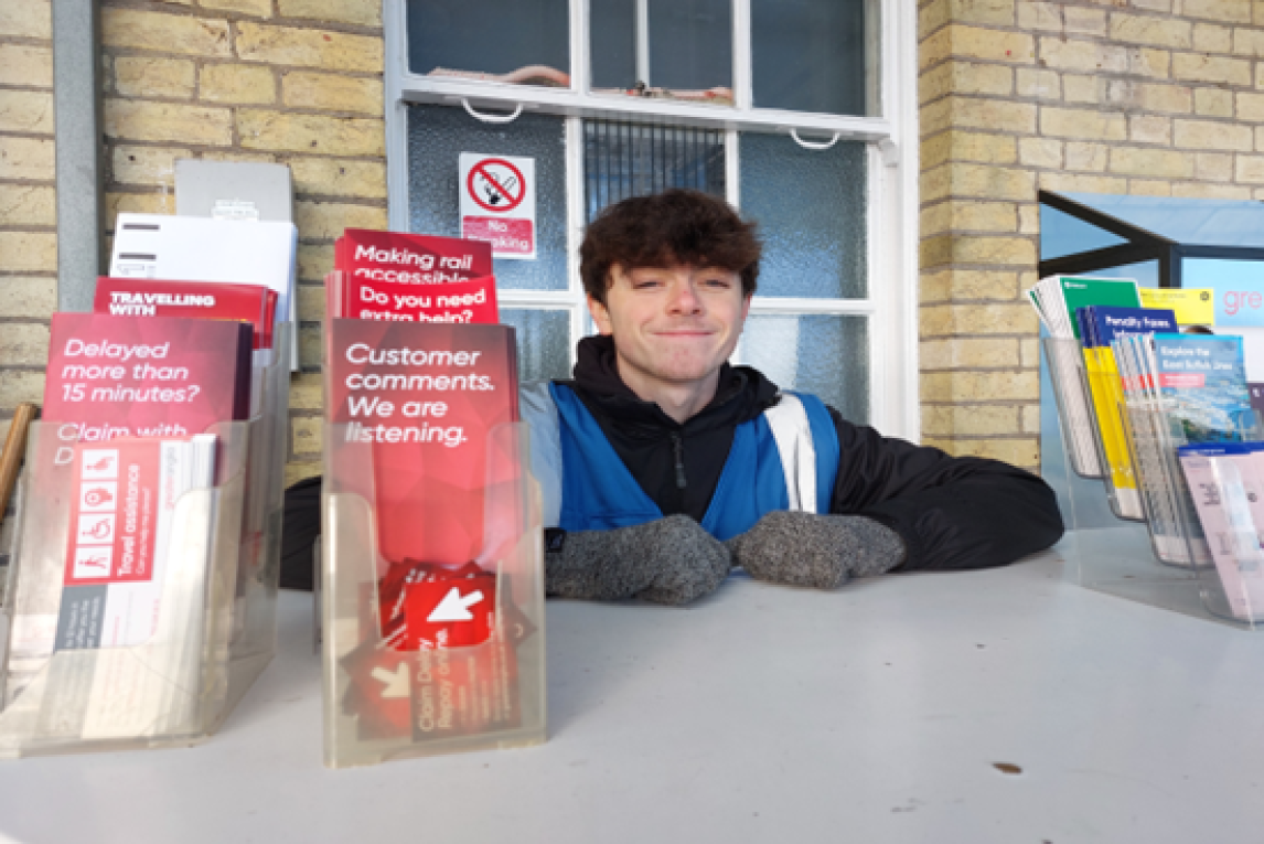Olly Smail at Cambridge Station