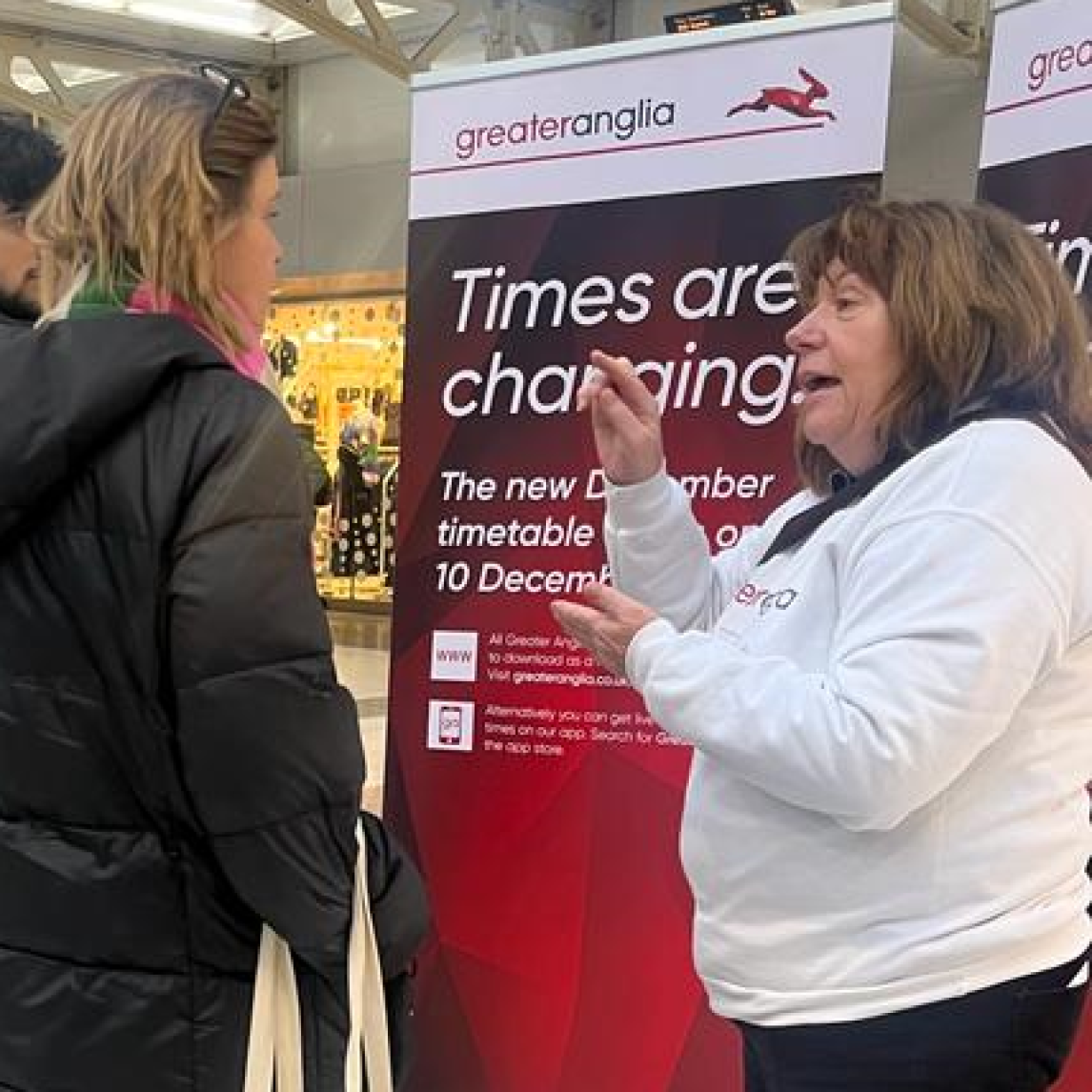 Customers being told about Greater Anglia timetable changes