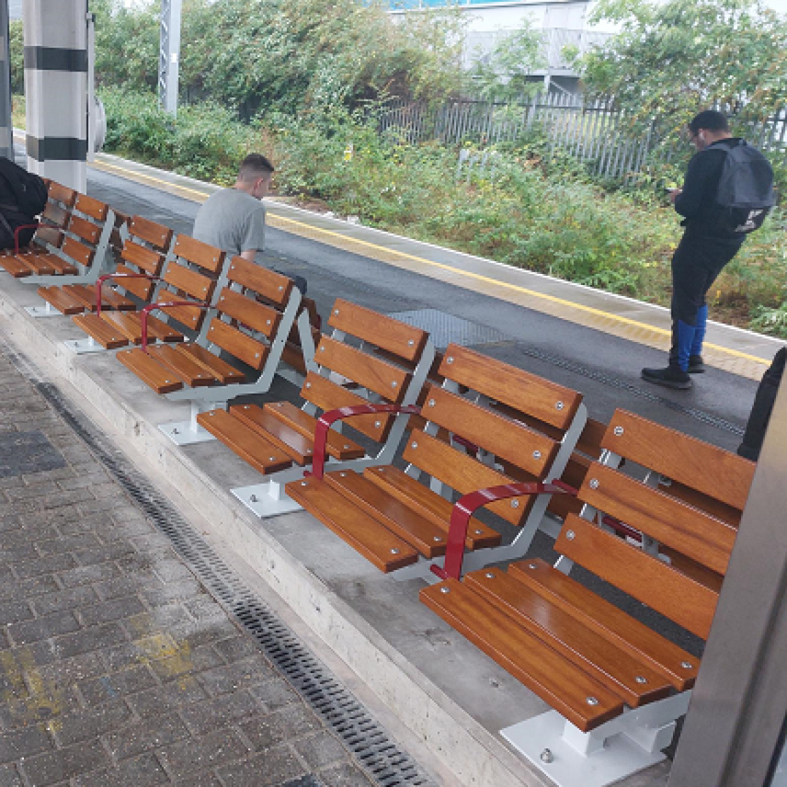 Tottenham Hale station benches
