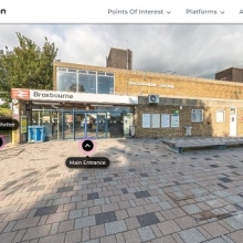 Broxbourne virtual tour front of station