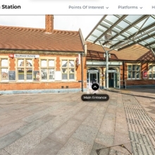 Station entrance from Southend Victoria station virtual tour