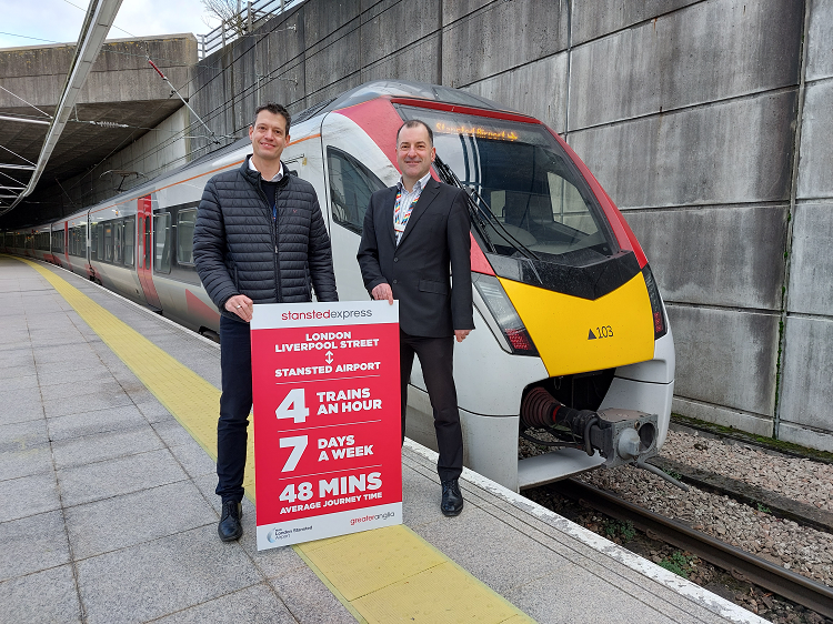 Gareth Powell, MAG and Jamie Burles, Greater Anglia next to Stansted Express.png